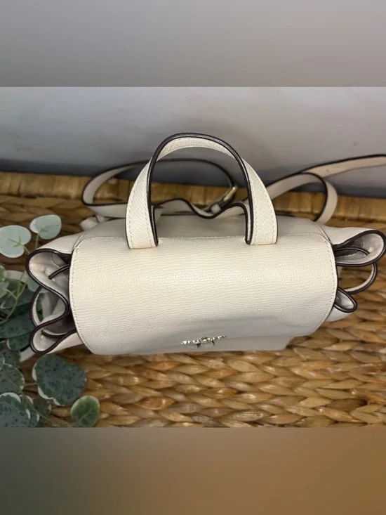 kate spade Cream Pebbled Leather Backpack with Front Pocket - Picture 16 of 16